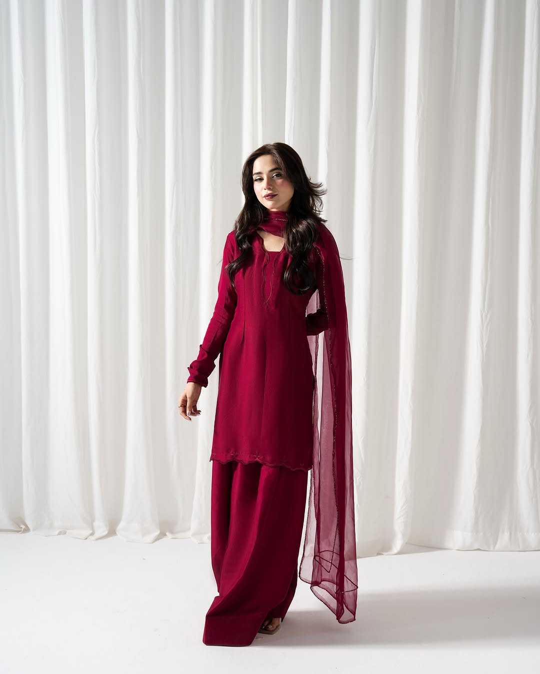 Plain Crystal-Farshi Shalwar
