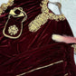 Stitched Velvet Kaftan
