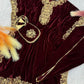 Stitched Velvet Kaftan