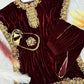 Stitched Velvet Kaftan