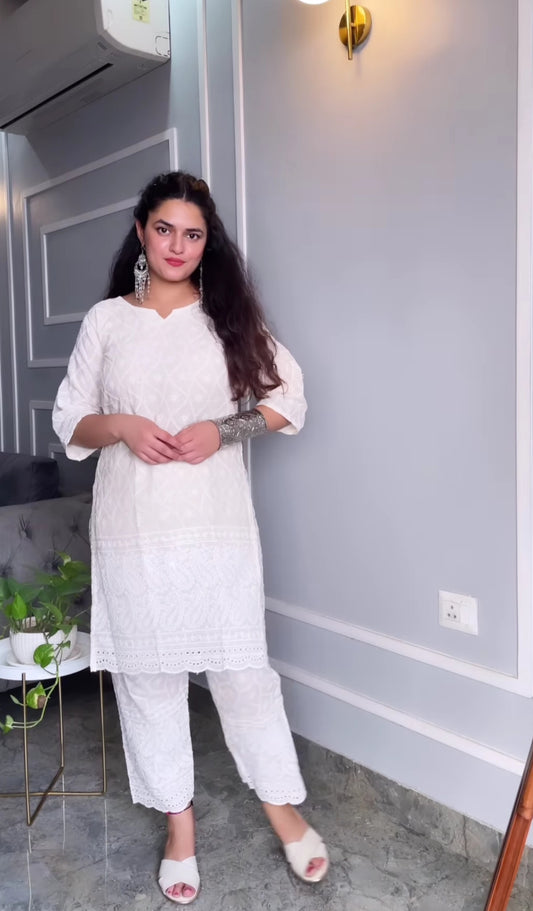 Chikankari Cord Set