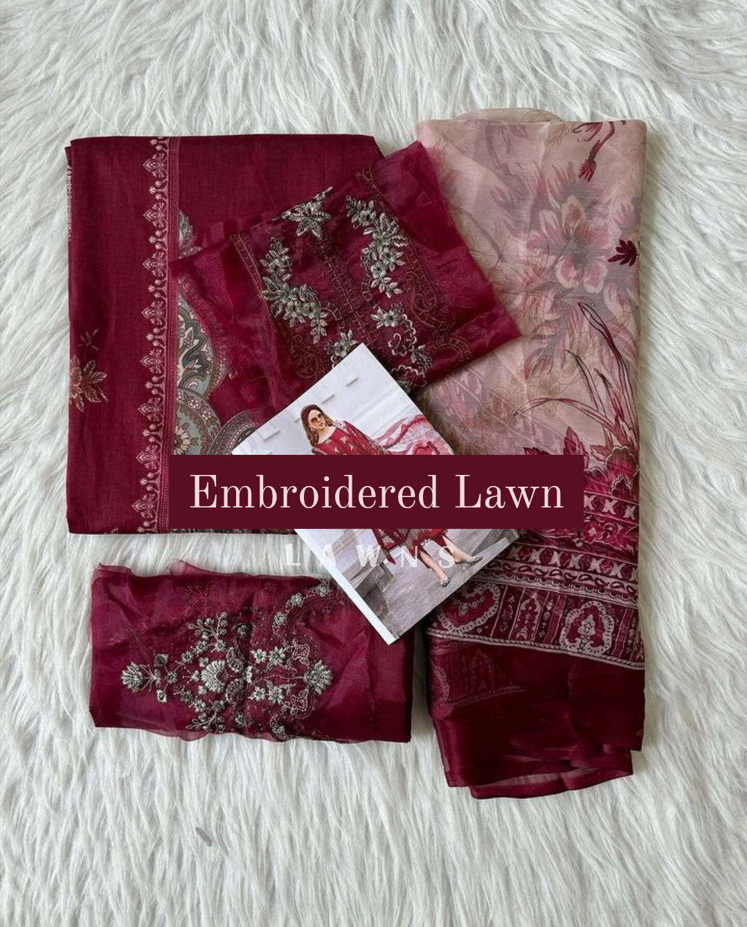 Embroidered Patchwork Lawns