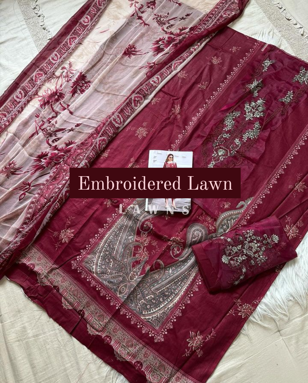Embroidered Patchwork Lawns