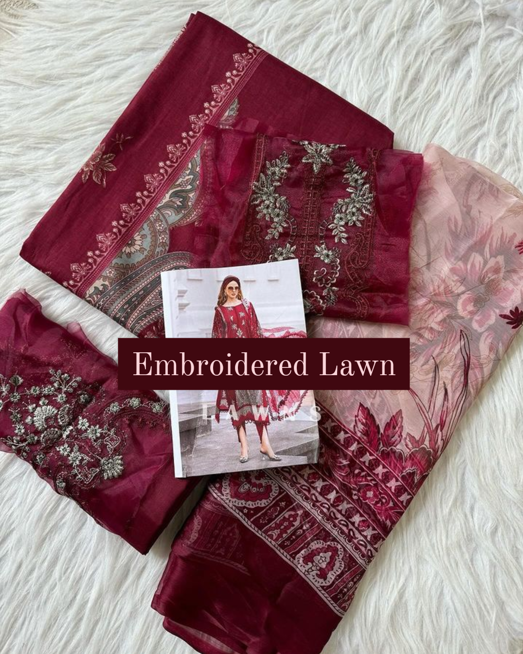 Embroidered Patchwork Lawns