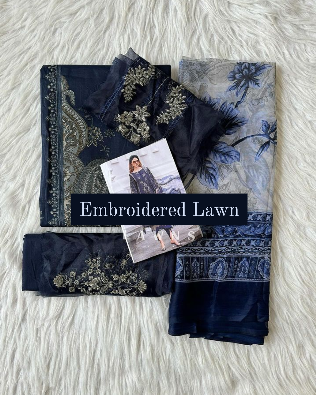 Embroidered Patchwork Lawns