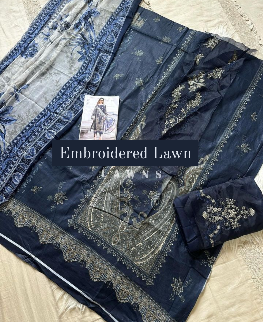 Embroidered Patchwork Lawns