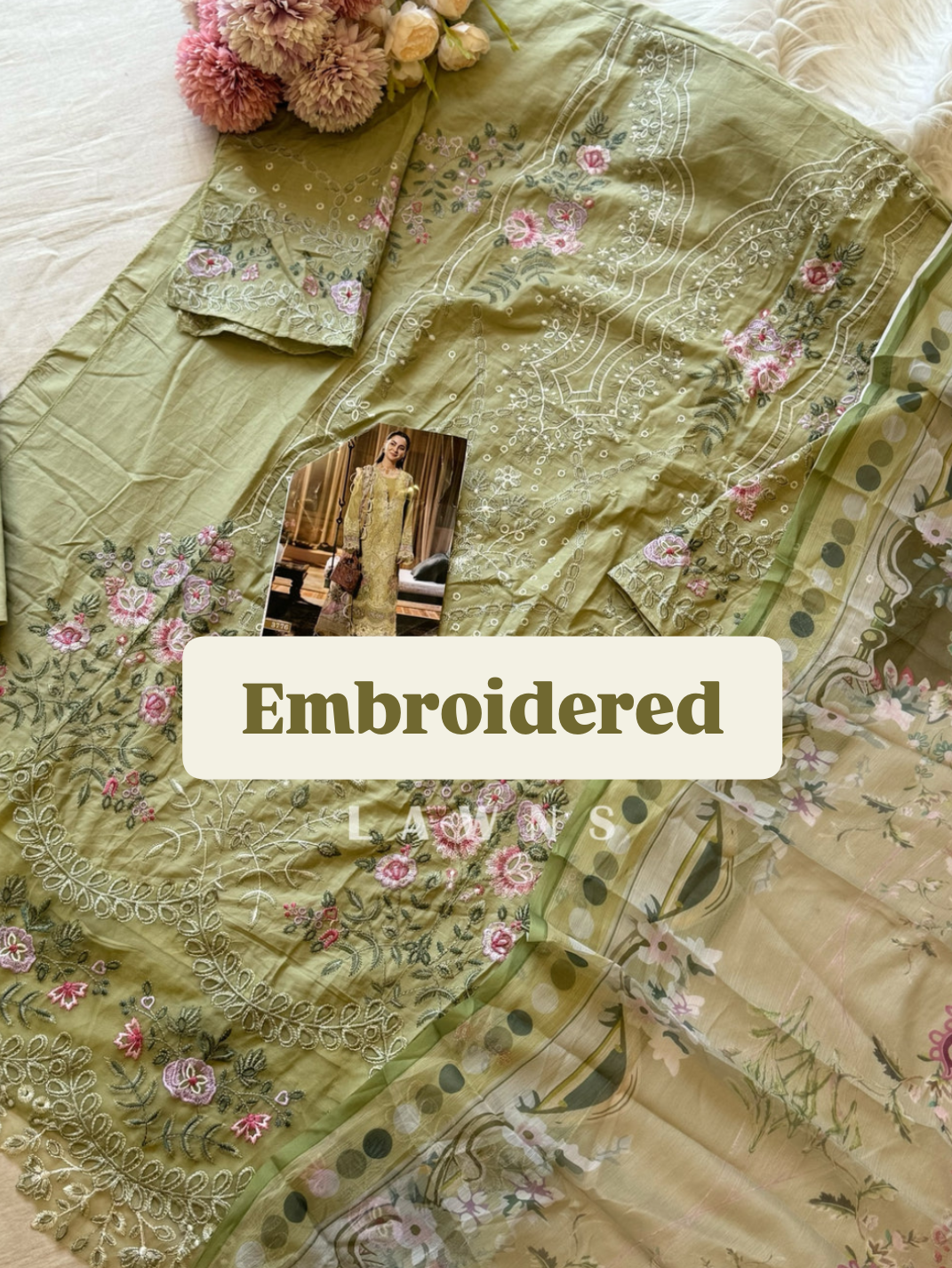 Ombre Embroidered Lawns
