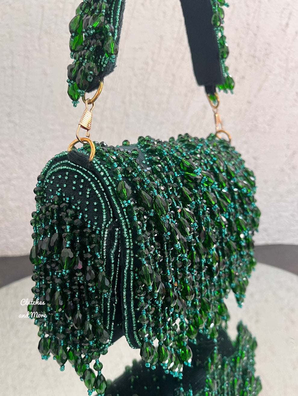 Elite Green Crystal Bag