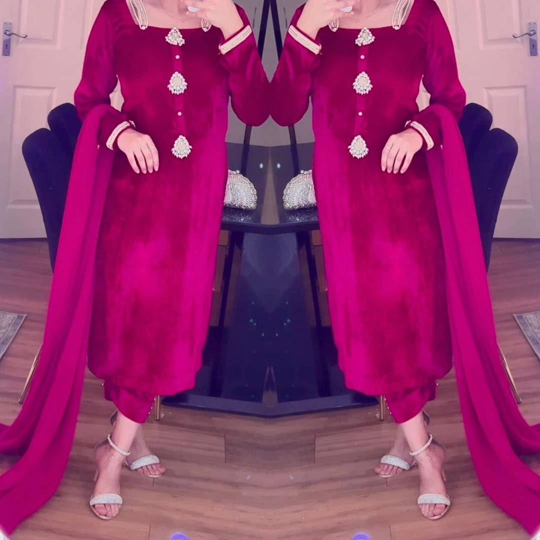 Premium Velvet Designer Outfit