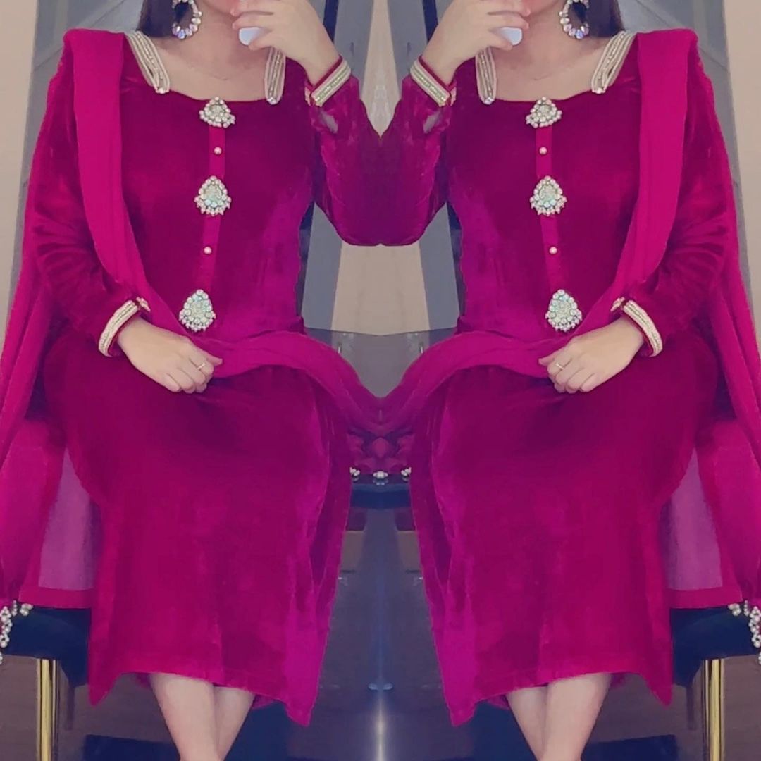Premium Velvet Designer Outfit