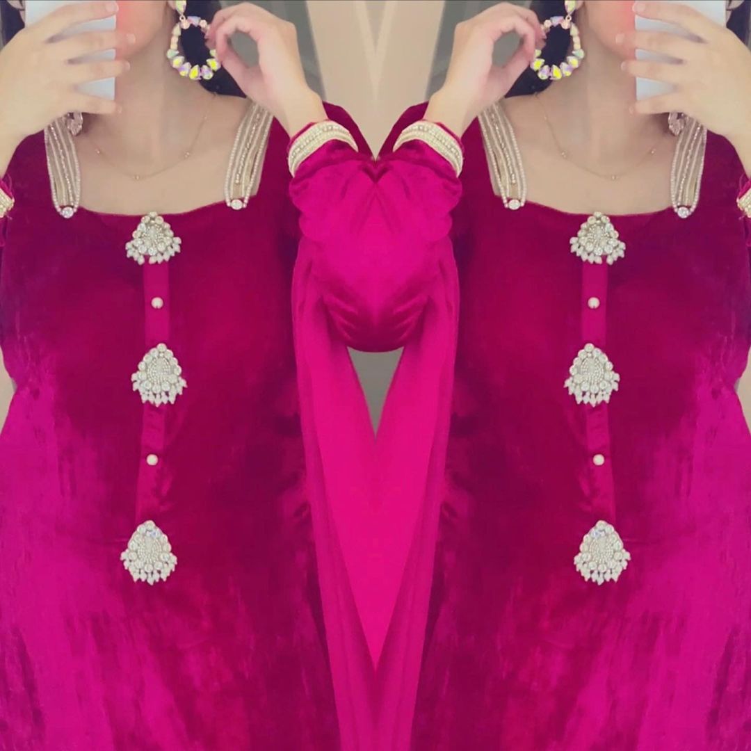 Premium Velvet Designer Outfit
