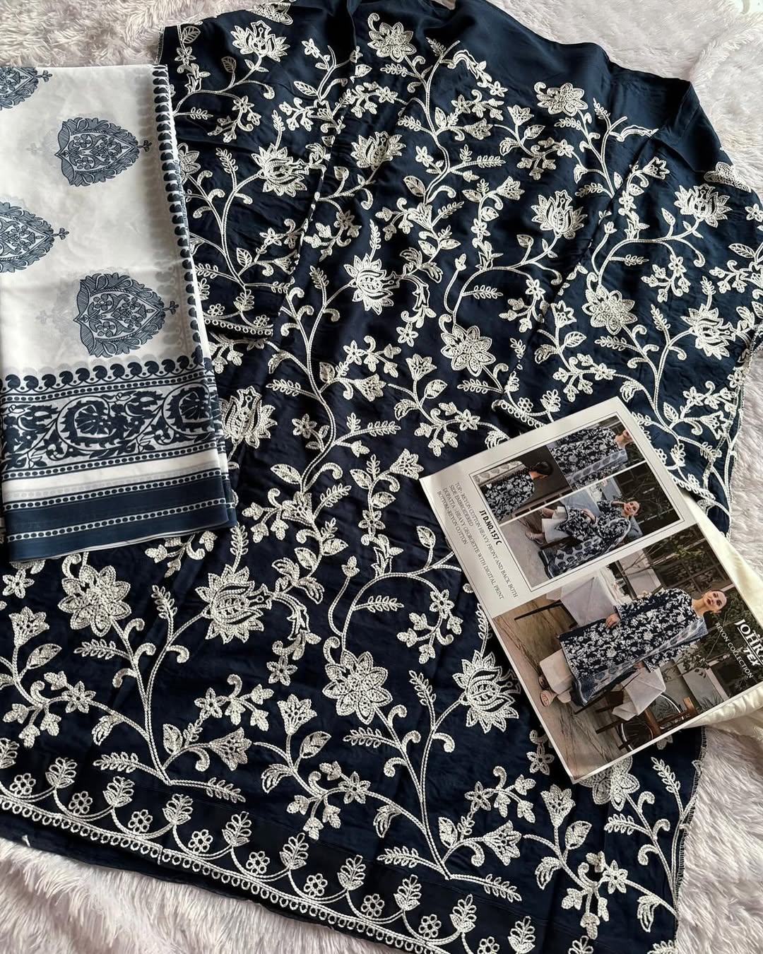 Rayon Embroidered Lawns