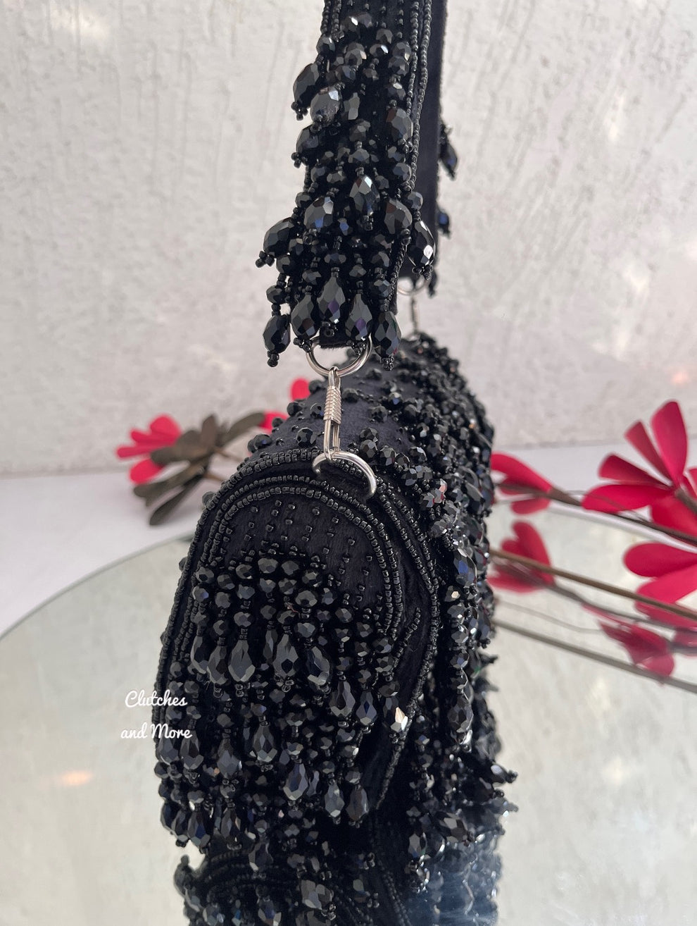 Elite Black Crystal Bag