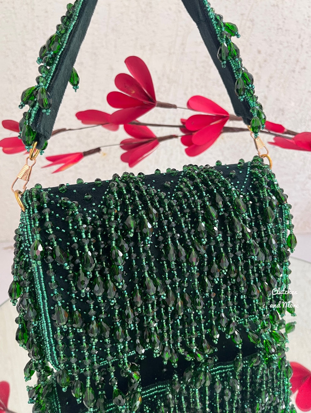 Elite Green Crystal Bag
