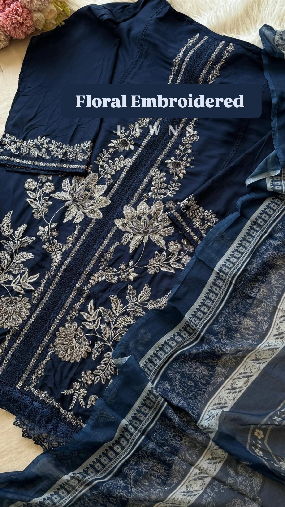Rayon Floral Embroidered Collection