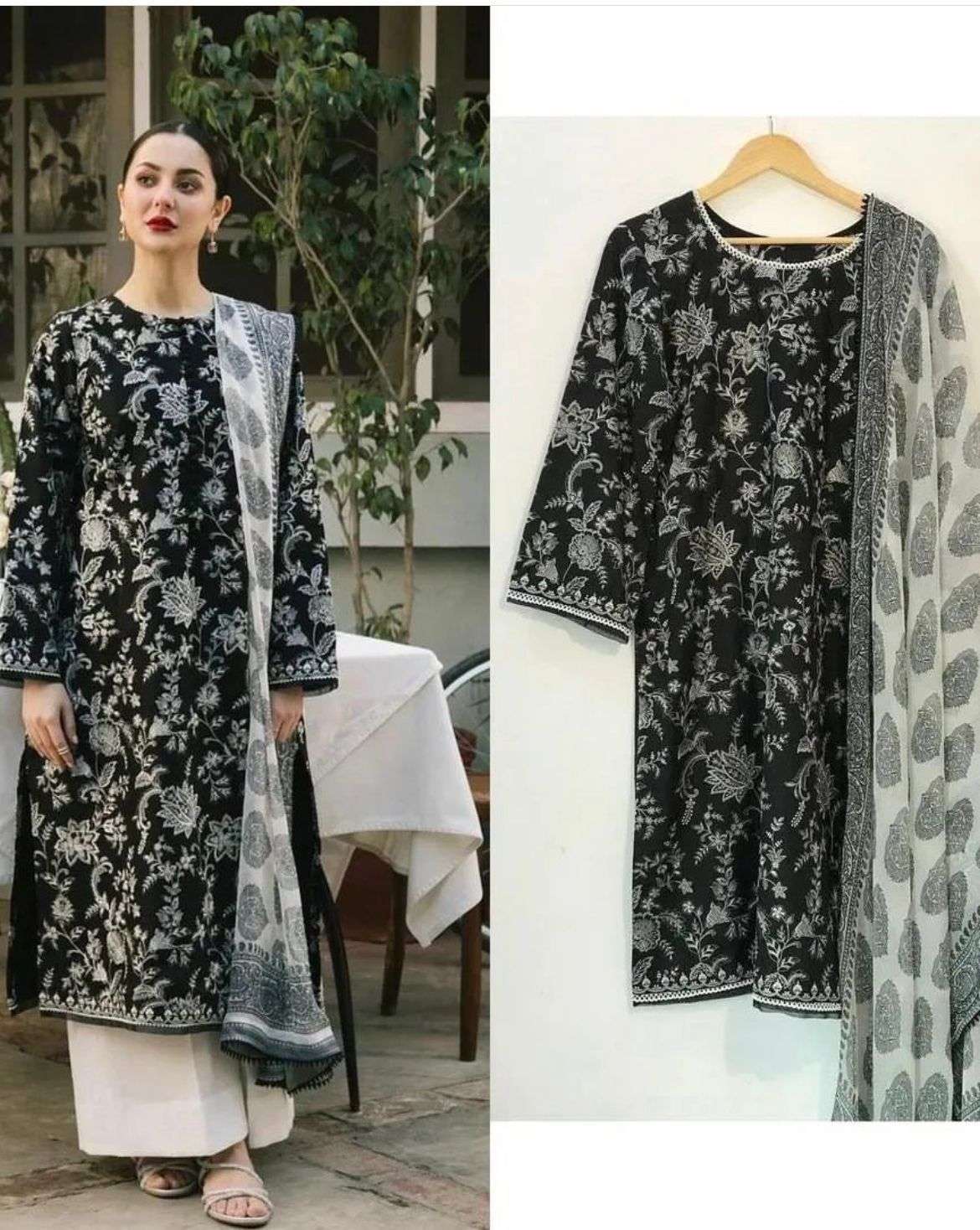 Rayon Embroidered Lawns