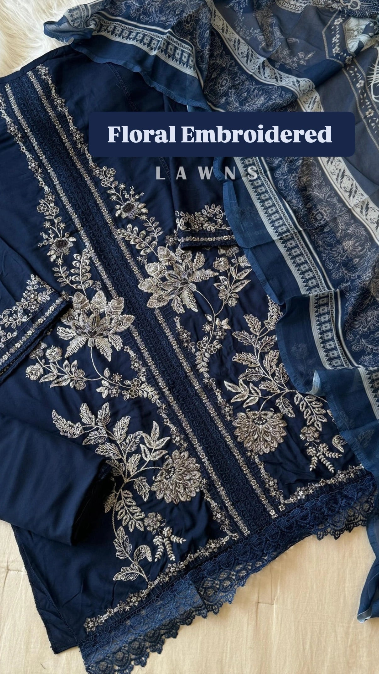 Rayon Floral Embroidered Collection