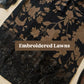 Formal Cotton Suit Featuring Embroidered Patches