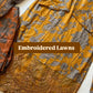 Formal Cotton Suit Featuring Embroidered Patches