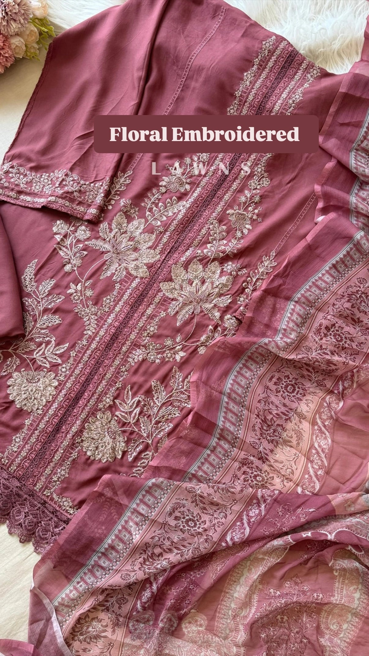 Rayon Floral Embroidered Collection