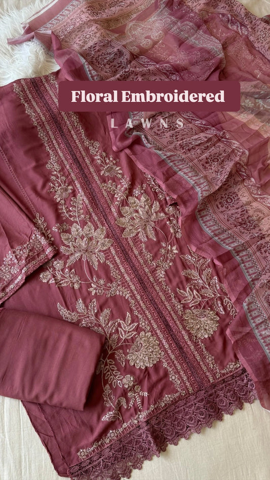 Rayon Floral Embroidered Collection