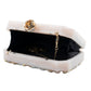 Beige Luxury Resin Embellished Clutch