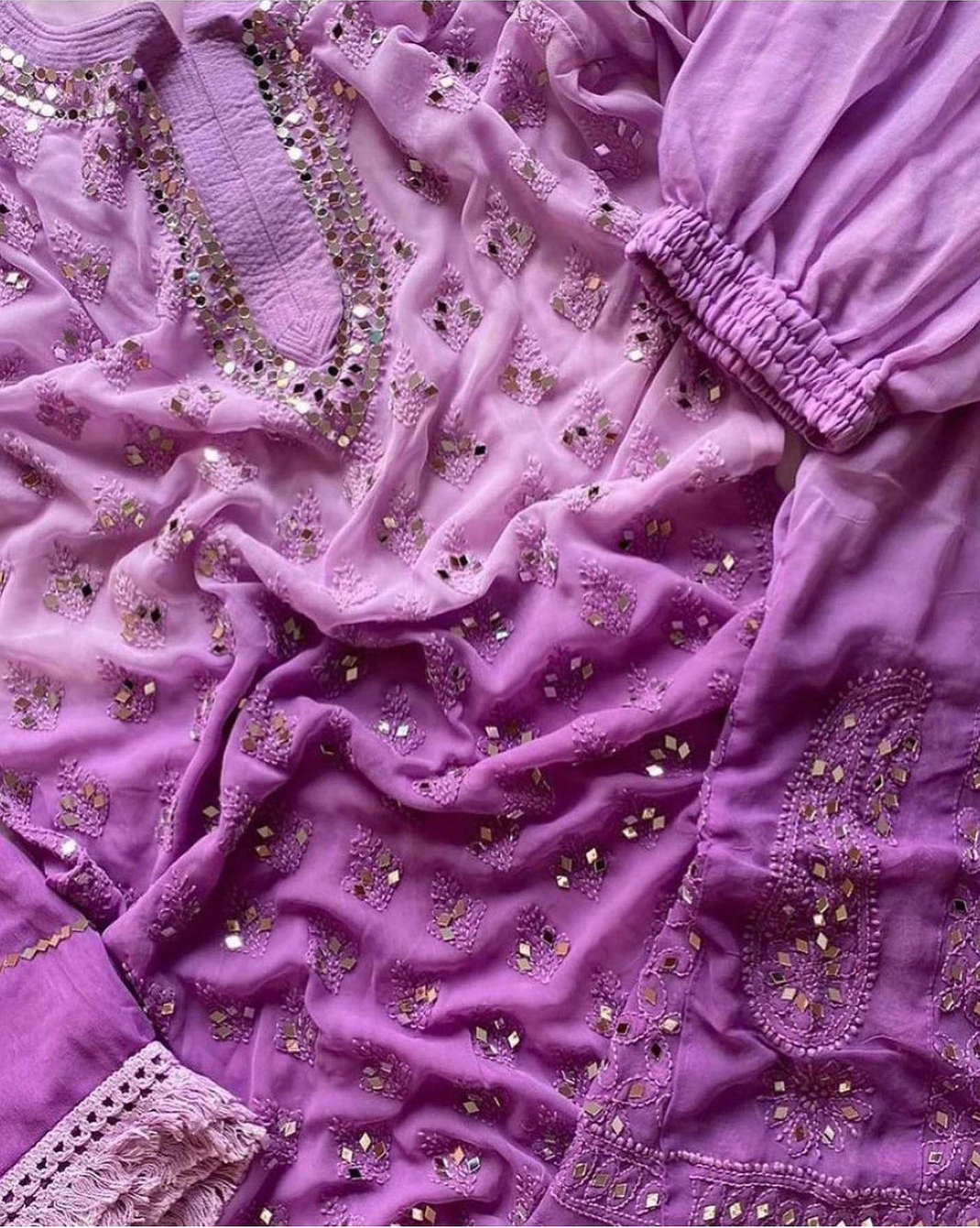 Ombre Shaded Chikankari Collection