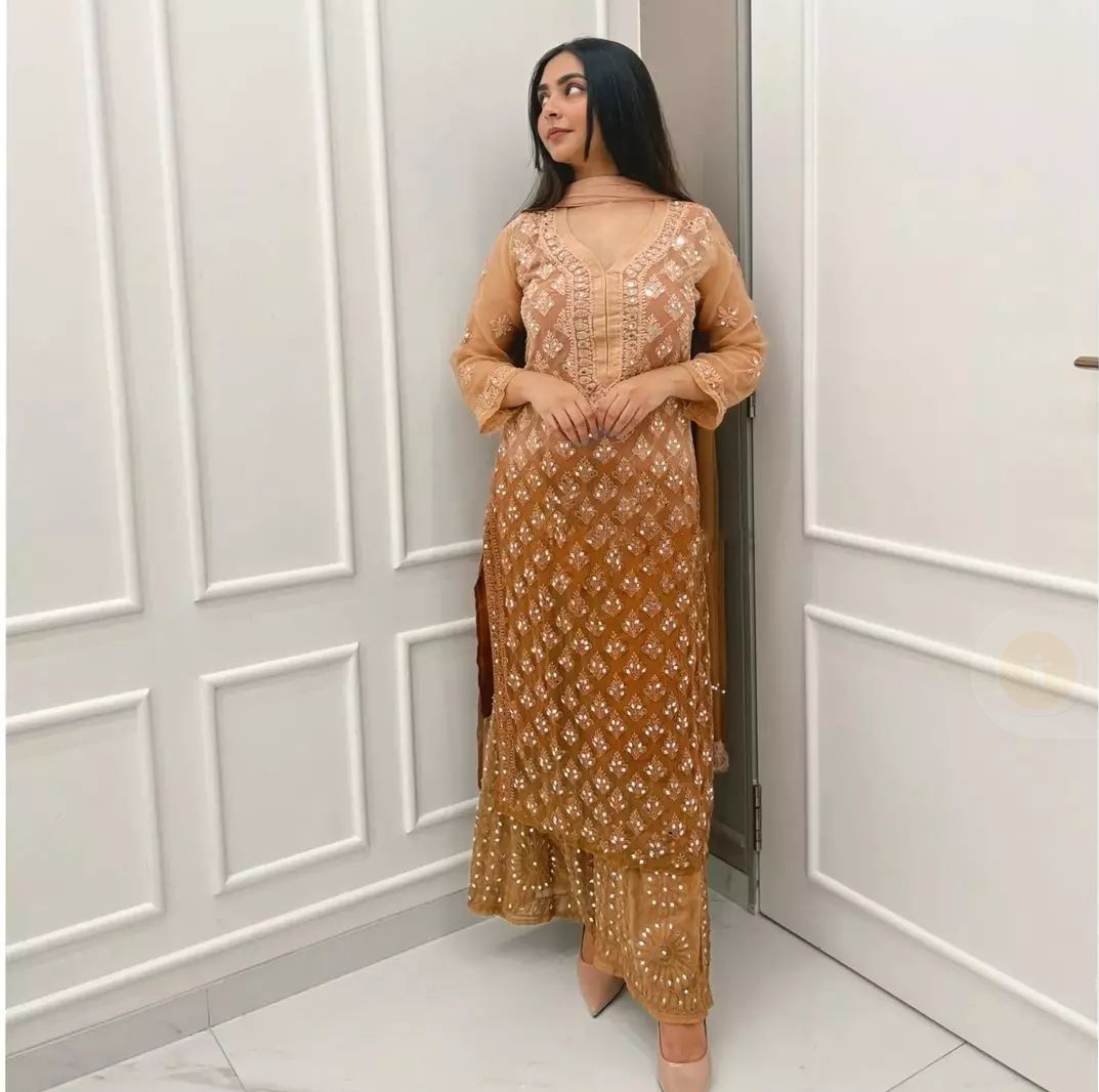 Ombre Shaded Chikankari Collection