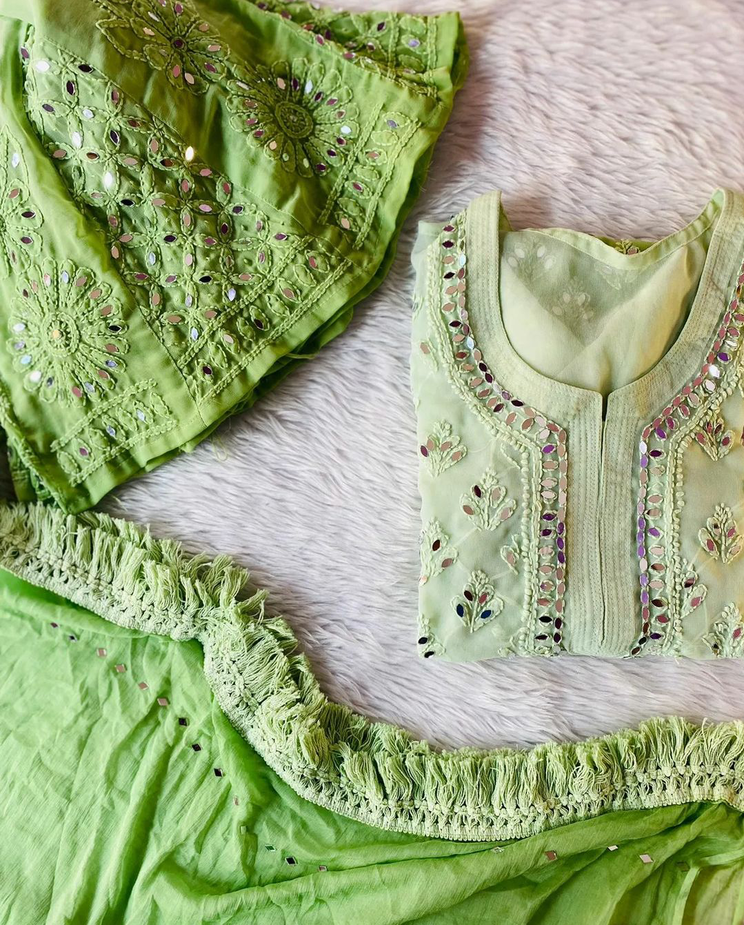 Ombre Shaded Chikankari Collection